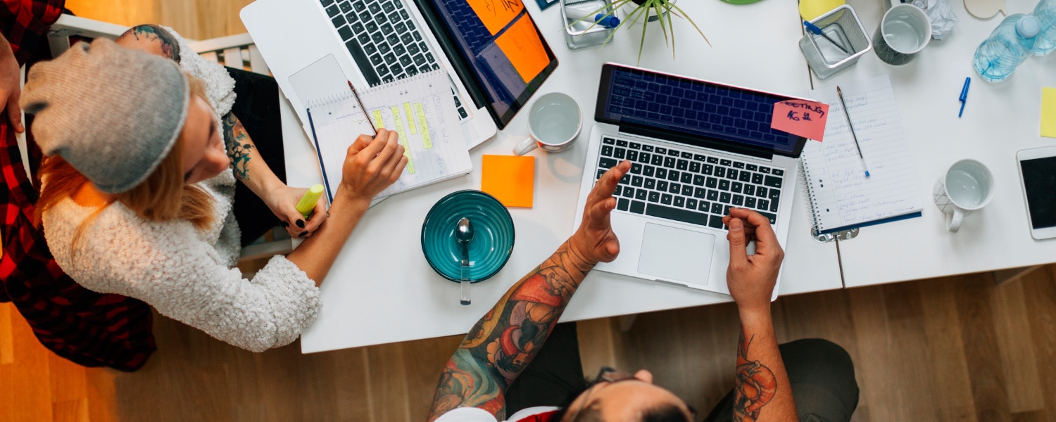 Email Marketing Services | Branding and Messaging Service | Team Meeting from Above