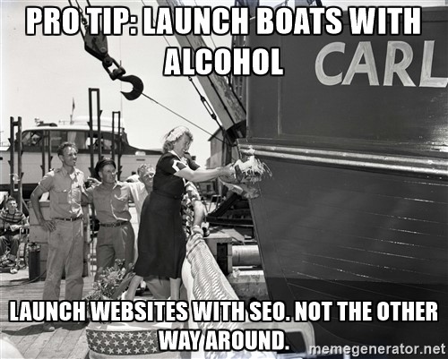 pre launch seo meme