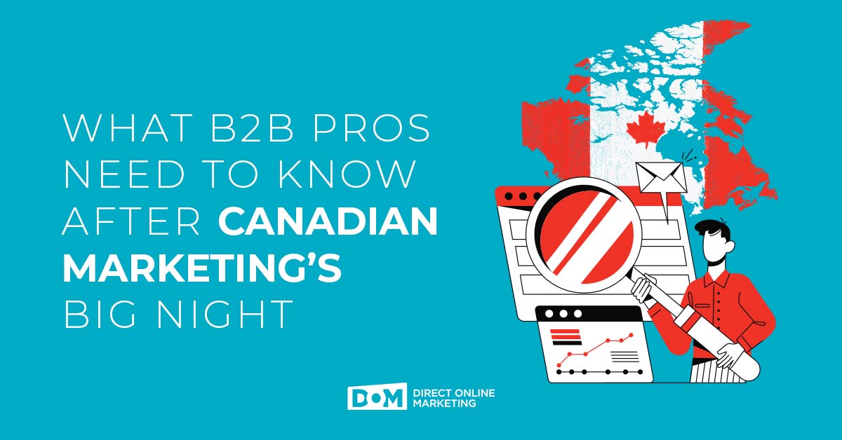 Canadian B2B Marketing | B2B Marketing in Canada | Canadian Marketing's Big Night Blog Graphic