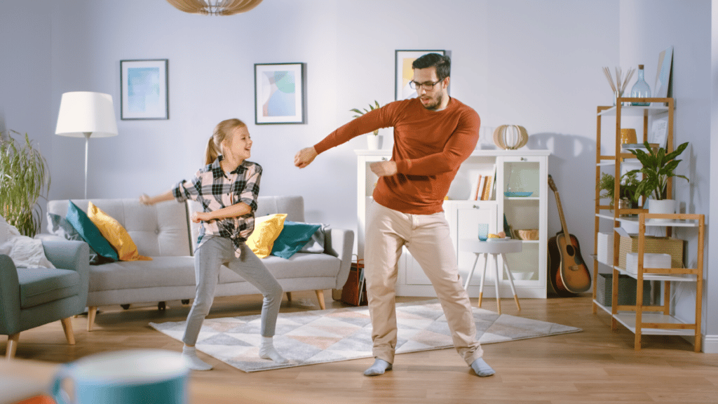 father and daughter dancing 
