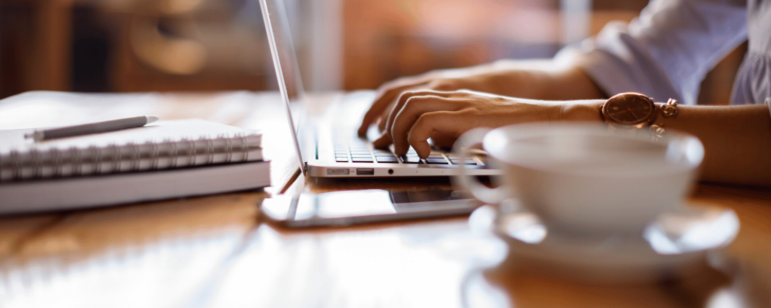 Video Content Marketing | How to Make Engaging Video Content | Person Types at Laptop