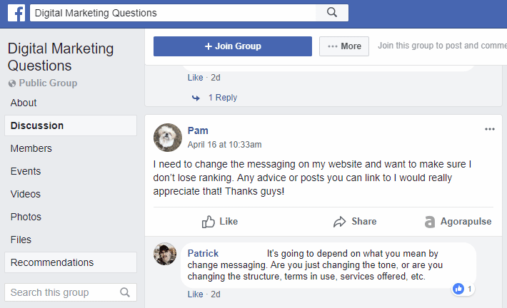 Facebook Groups for Content Direct Online Marketing