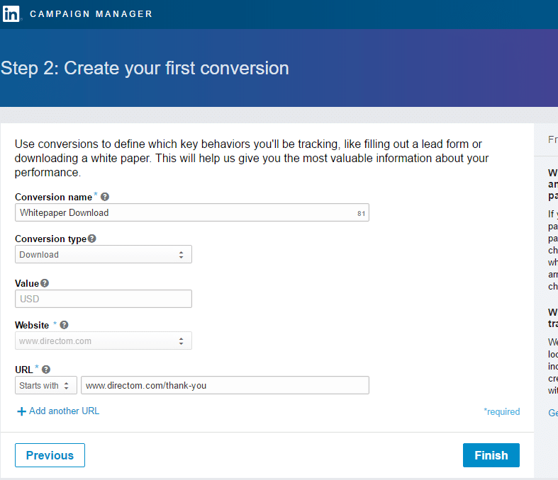 How To Setup LinkedIn Conversion Tracking 